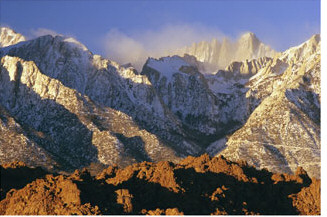 Snow Blows From the Slopes of Mt. Whitney