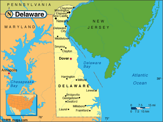 Delaware Base and Elevation Maps