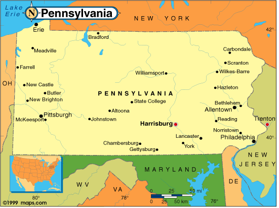 Geography Of Pennsylvania