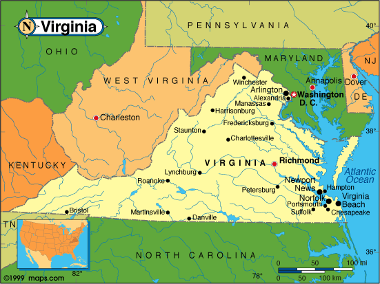 Map Va