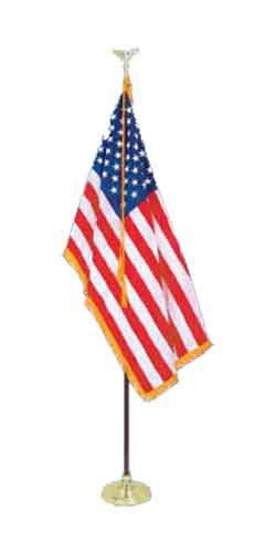 8' Presidential Formal Indoor U.S. Flag Set
