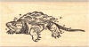 Baby snapping turtle rubber stamp