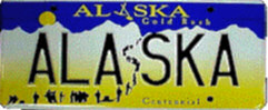 Alaska License Plate
