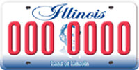 Illinios License Plate