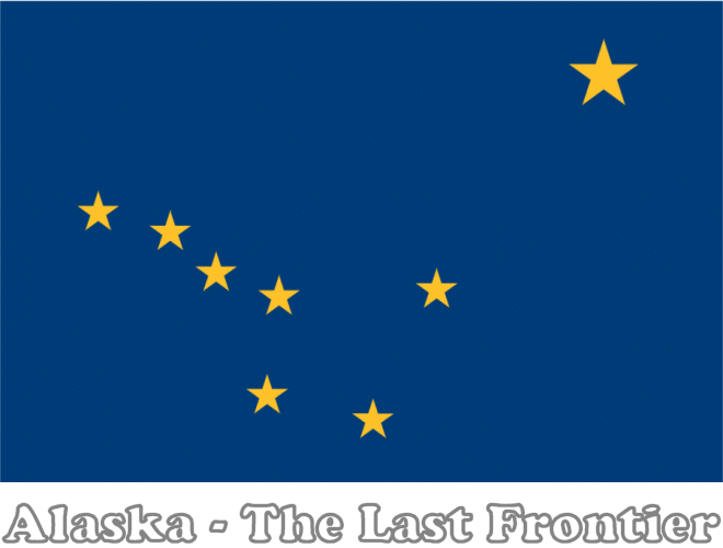 Large Horizontal Printable Alaska State Flag From Netstatecom