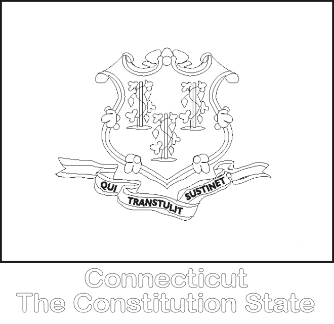Connecticut Coloring Page Coloring Pages