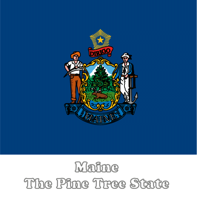 Maine state flag