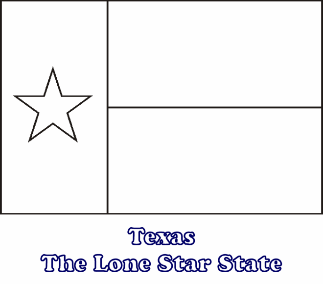 Large Printable Texas State Flag To Color From Netstate Com